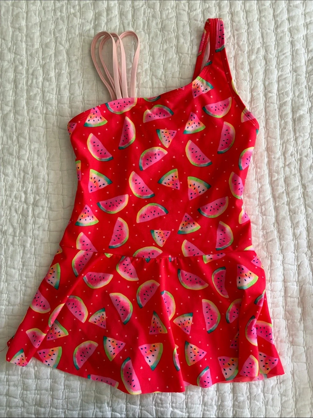 Cat & Jack girls watermelon swim dress